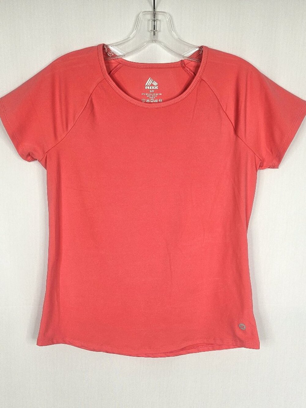 RBX Coral Athletic Workout Tee I Moisture Wicking I Women's S/P Small/Petite